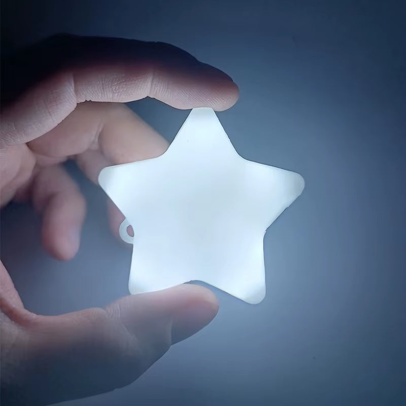 Five Pointed Star Purse Light Touch Sensitive LED Charging Lamp Handbag with Automatic Sensor Bed Lamp Heart Light Gift Ideas Wo