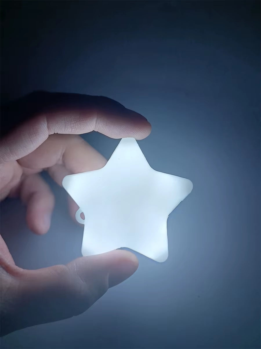 Five Pointed Star Purse Light Touch Sensitive LED Charging Lamp Handbag with Automatic Sensor Bed Lamp Heart Light Gift Ideas Wo